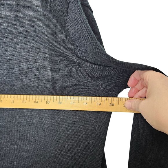 Pendleton Womens Black Knit Cardigan Lace‎ crochet Trim Size Medium Open Front - Picture 7 of 9